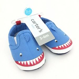 CARTER'S Baby Boy Shark Shoes Size 3-6m